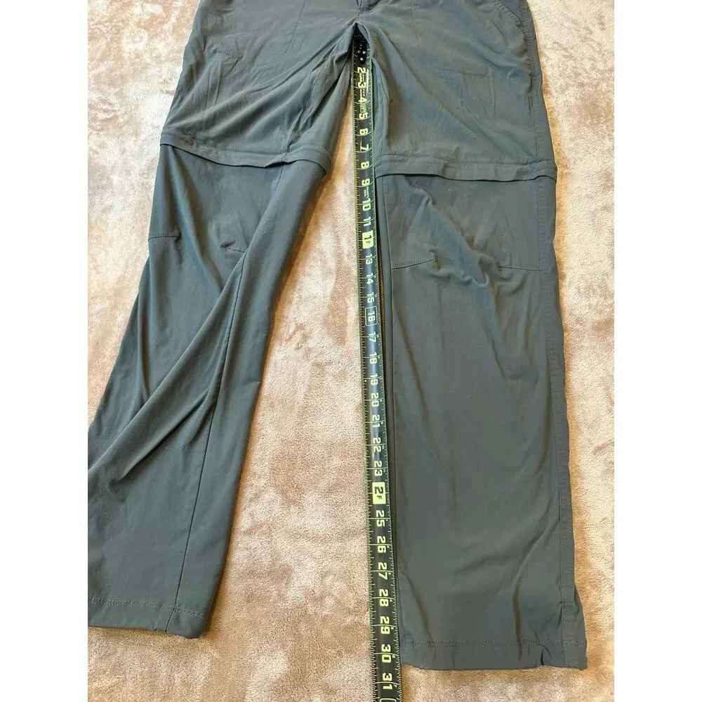 Columbia Omni Shield Convertible Hiking Pants Zip Off Shorts Womens 10 Gray